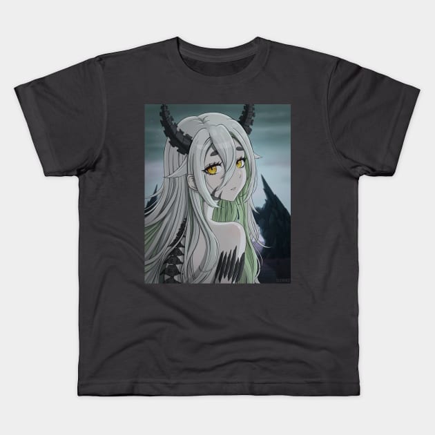 Demon girl Kids T-Shirt by SUONIKO